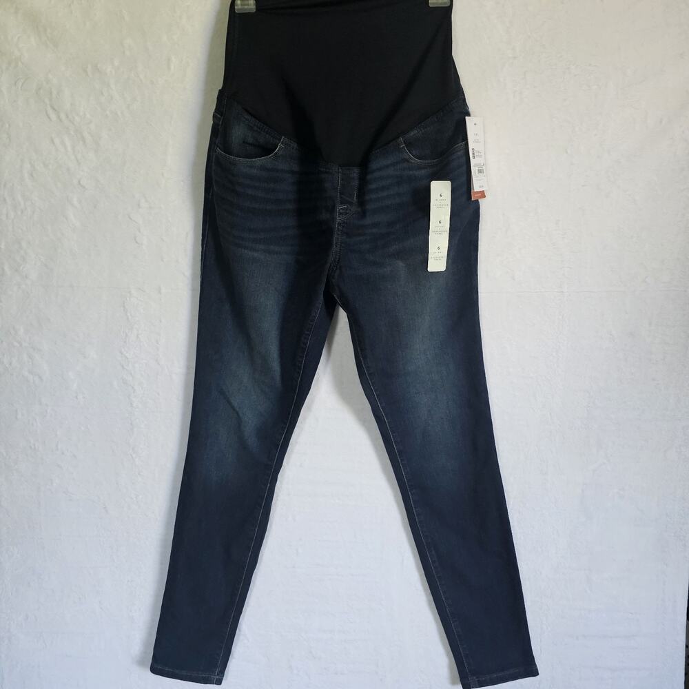 NWT Isabel Maternity Womens Jeans 6 Skinny Super Stretch Back Support 29 inseam